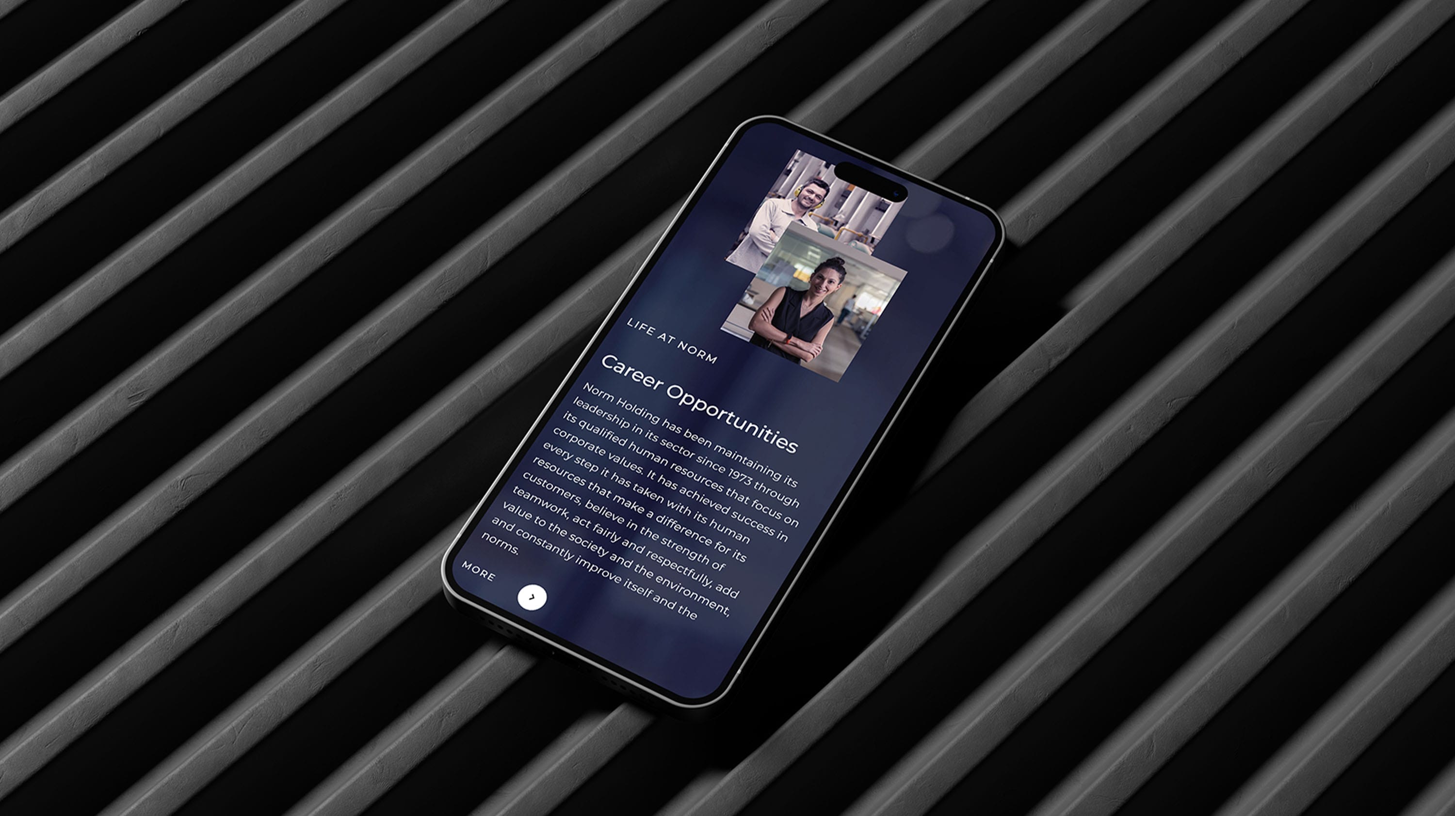 Norm Holding — website design and engineering by Super Agency