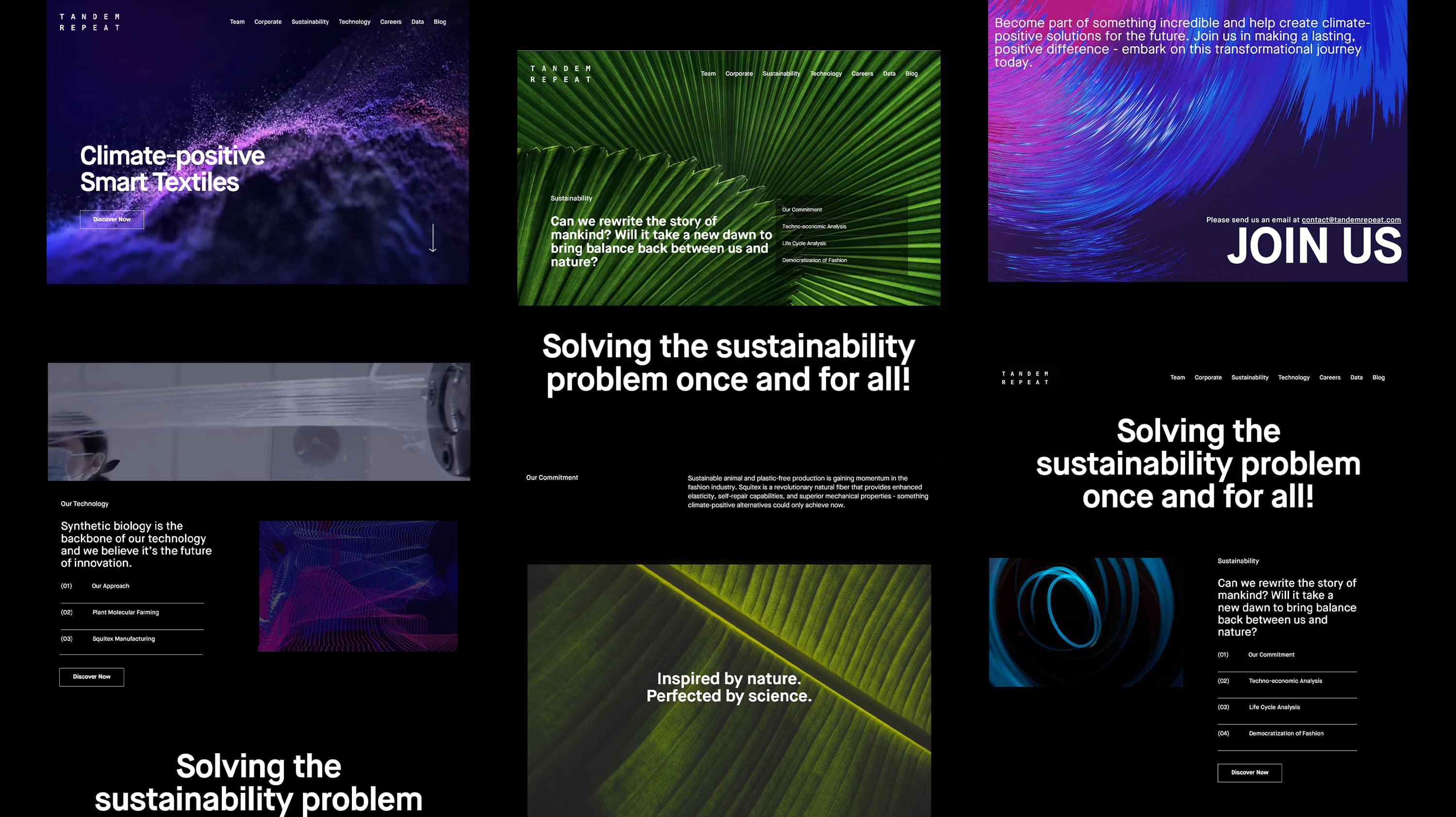 Tandem Repeat — website design and engineering by Super Agency